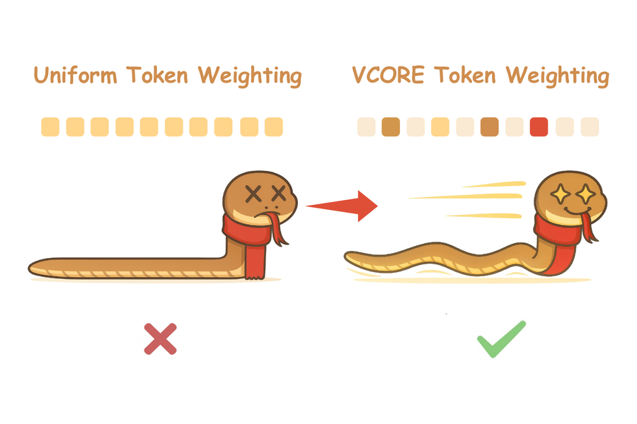 VCORE: Variance-Controlled Optimization-based Reweighting for Chain-of-Thought Supervision